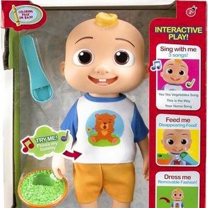 Cocomelon JJ Doll Deluxe Interactive Feed Dress Sing With Me New in box
